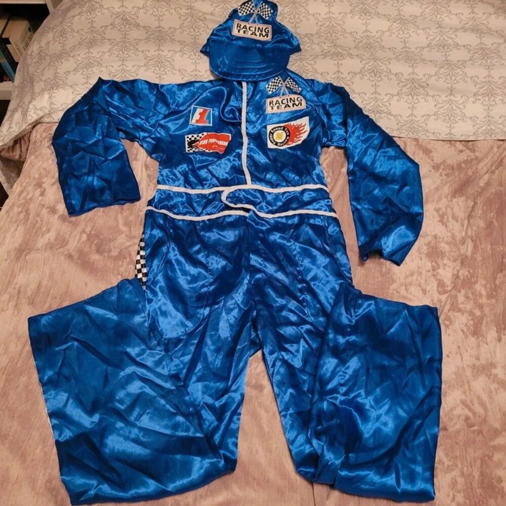 Halloween costume Pit Crew race car jumpsuit